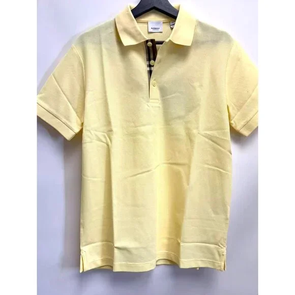 Burberry Men’s Hartford Cotton Polo T-shirt Frosted Lemon S 8104324